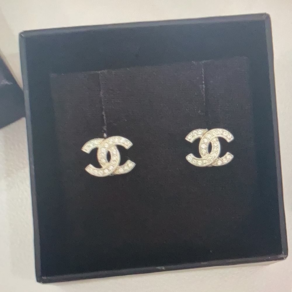 Chanel Diamond-Encrusted Earrings